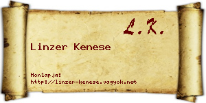 Linzer Kenese névjegykártya